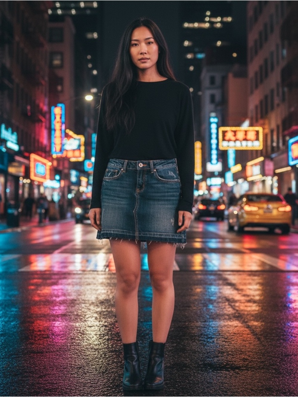CANDIE’S Indigo Distressed Raw Hem Mini Skirt!